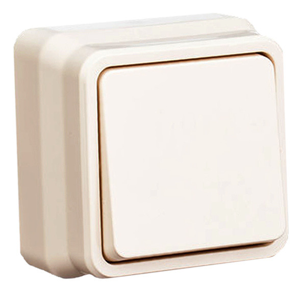Выключатель 1-клавишный Gunsan Misya крем