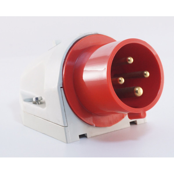 Настенный трехфазный штекер WALTHER WL610406 (3P+E) 16А 380V IP44 - фото №1