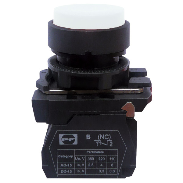 Кнопка Promfactor FP5-AL11 1NO біла (FP5-AL11)