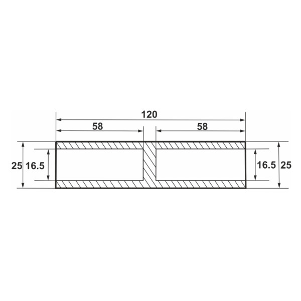Алюминиевая кабельная гильза Promfactor BL/AL-150 - фото №1