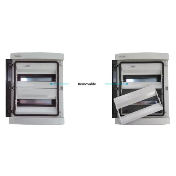 Вологозахищений модульний щит TOSUNlux 54м накладний ІР65 пластиковий UV ABS (6940151031796) - фото №5