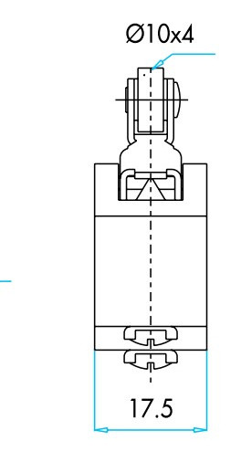 Конечный мини выключатель под винт EMAS MN1MIM1 - фото №6