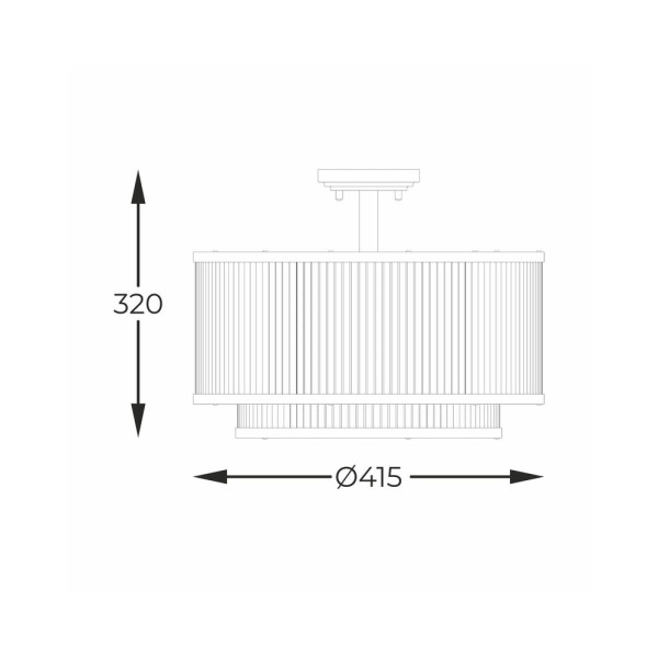 Люстра Zuma Line C0528-05H-P7AC Sergio E14 5x60W IP20 - фото №1