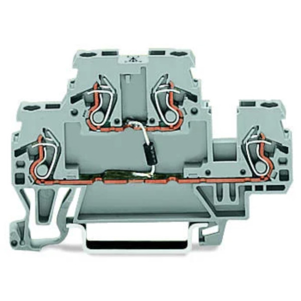 Дворівнева клема Wago 870-540/281-410 з діодом CIRCUIT 1