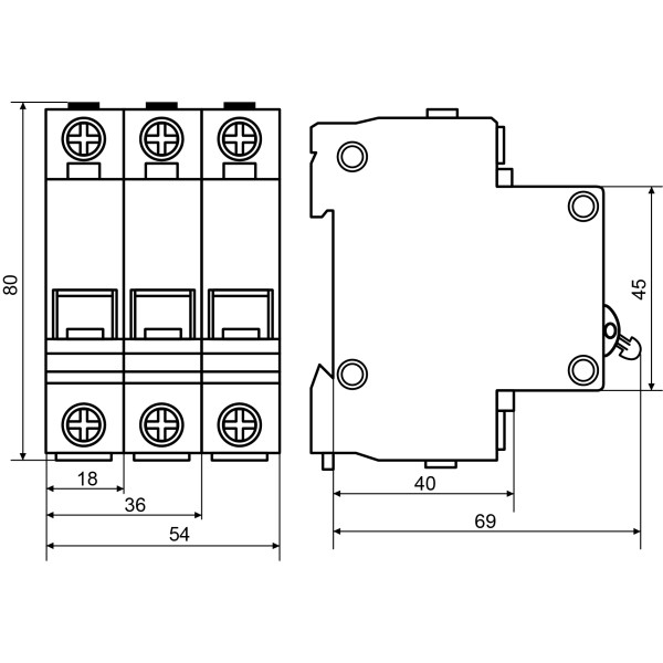 Выключатель-разъединитель Аско-Укрем ВА-2007 ВРН 2р 20А (A0010070016) - фото №2
