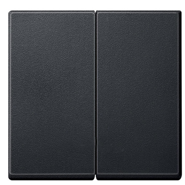 Клавіша вимикача подвійна SYSTEM M антрацит Merten, MTN433514