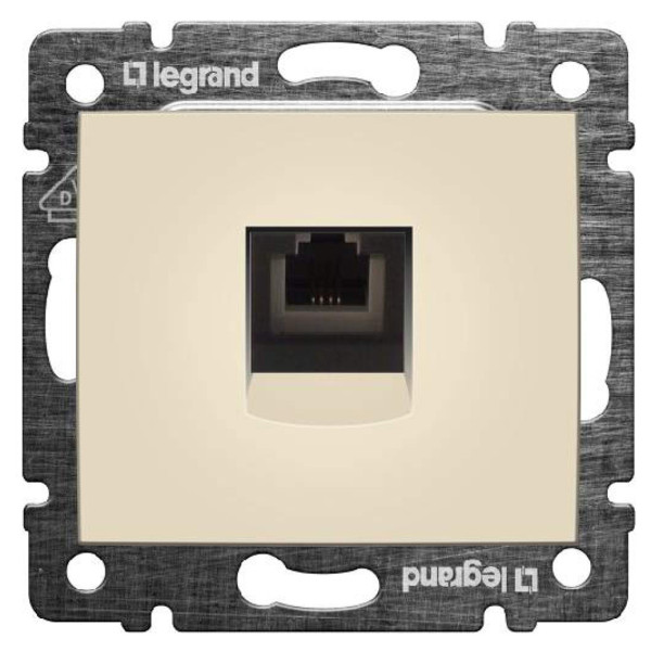 Механизм розетки телефонной RJ-11 Valena слоновая кость