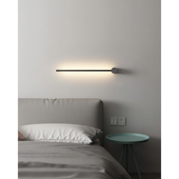 Бра, настінний світильник Kloodi WA-STICK 60 Stick Led 1x7W 3000K IP20 Black - фото №2