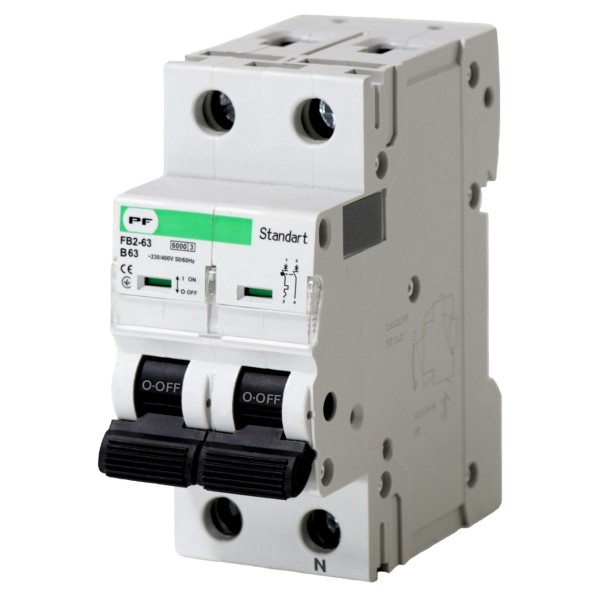 Автоматический выключатель Promfactor STANDART FB2-63 1P+N B 63A 6кА (FB2BN2063)