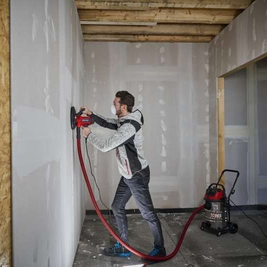 Шліфмашина для стін Einhell 1220 Вт 1500-2300 об/хв з набором шліфпаперу 6шт (4259945) - фото №9