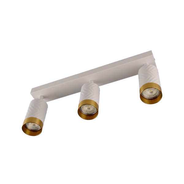 Светильник поворотный, спот Goldlux 323613 Arras GU10 3x10W IP20 Белый - фото №1