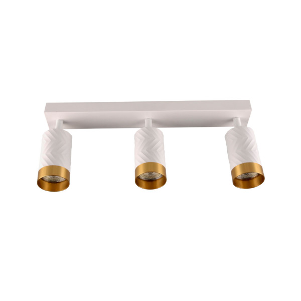 Светильник поворотный, спот Goldlux 323613 Arras GU10 3x10W IP20 Белый - фото №2