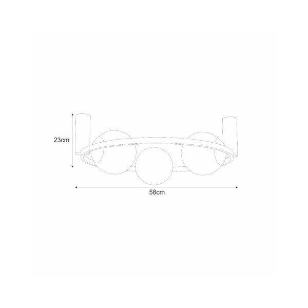 Стельовий світильник Zuma Line 5905616072074 Orbit E27 3x40W IP20 Чорна - фото №1