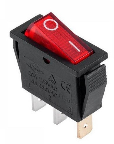 Переключатель TNSy KCD3-102 R/B красный (TNSy5500831)