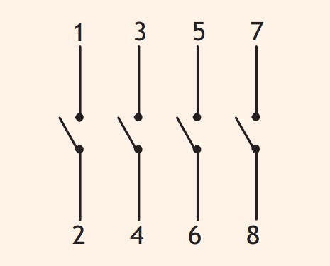 Кулачковий перемикач у корпусі ETI 004773182 CS 25 92 PNGLK (4p "0-1" IP65 25A блок) - фото №2