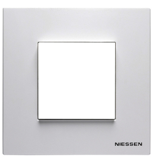 Одноместная рамка ABB Zenit N2271 BL (белая) - фото №1