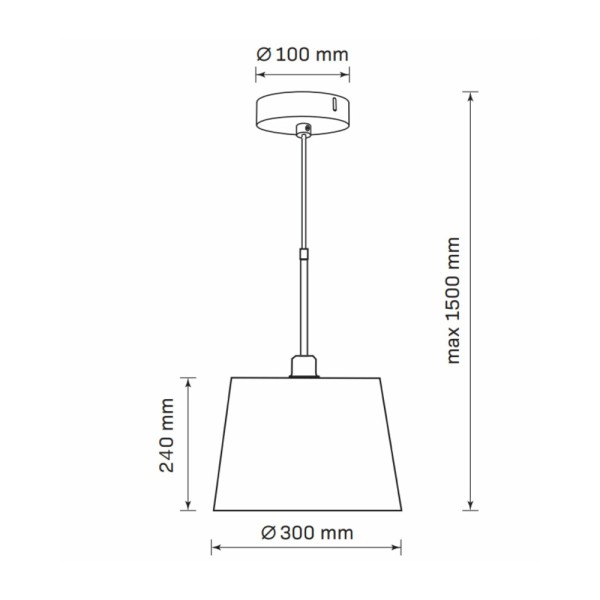 Подвесной светильник, люстра Goldlux 325822 Elena E27 1x20W IP20 черный - фото №3