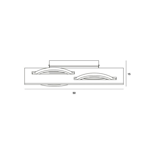 Бра, настенный светильник Italux WL-23848-30W-BK-GD Conato LED 1x14W 3000K 530Lm IP20 черный - фото №2