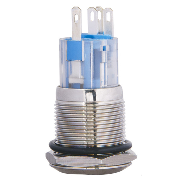 Кнопка Аско-Укрем TYJ 19-271 1NO+1NC 220В з підсвічуванням червона (A0140010112) - фото №3