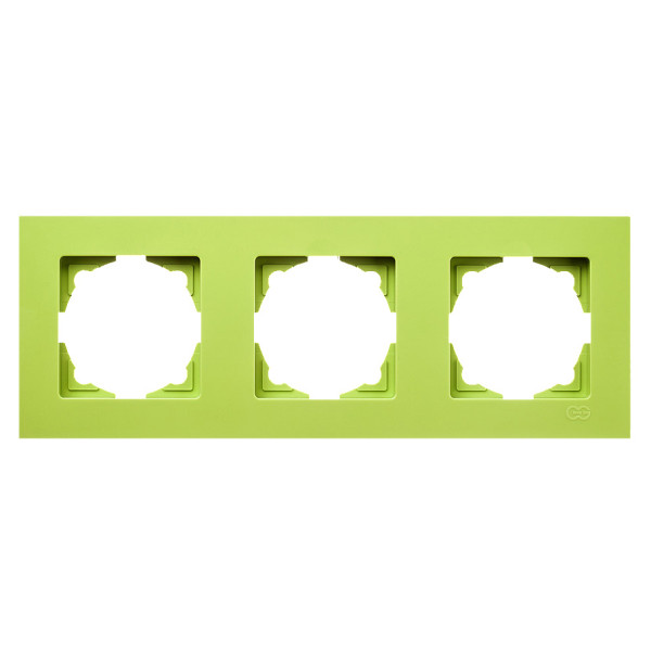 Рамка 3-местная Gunsan Eqona фисташковая
