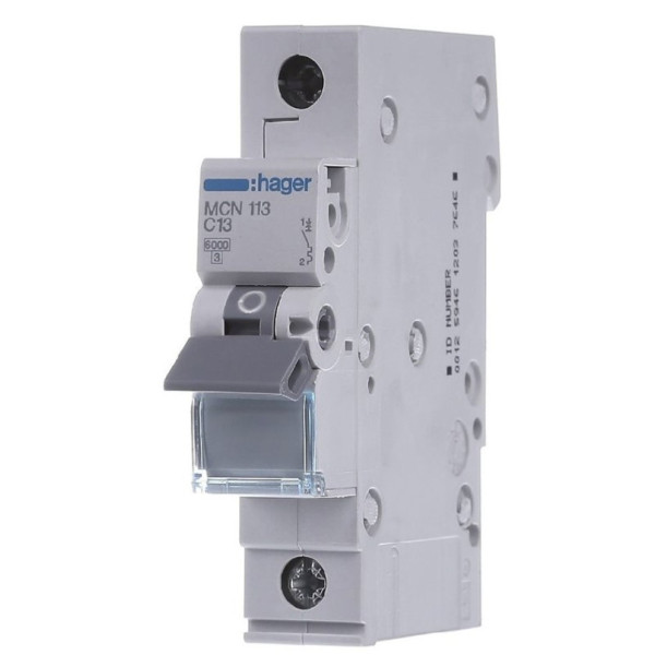 Автоматичний вимикач Hager MCN113 6кА C 13A 1P
