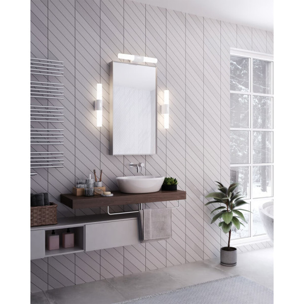 Бра для ванной, светильник Nordlux 2015311001 Helva Double LED 1x9W IP44 белый - фото №1