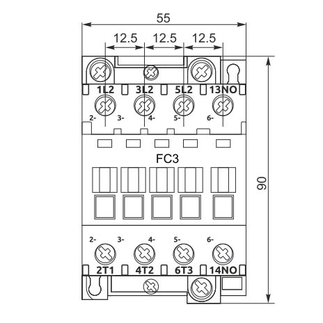 Магнитный пускатель Promfactor FC-3/40А 1NC AC42В (FC31040042) - фото №1