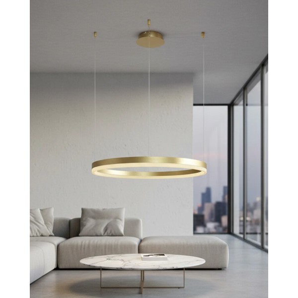 Підвісний світильник, люстра Azzardo AZ4964 Halo Led 1x55W 3000K 3945Lm IP20 - фото №1