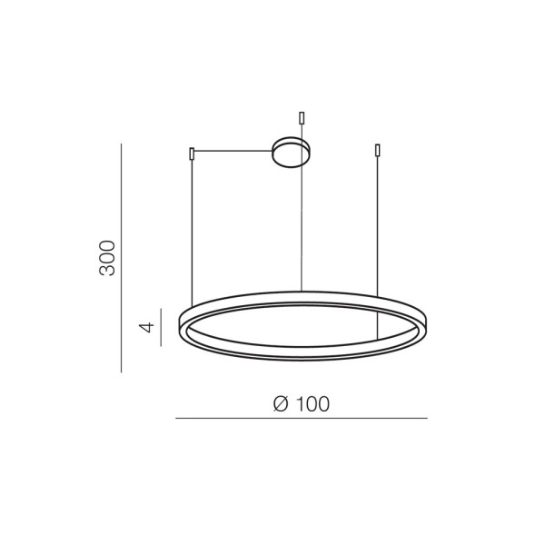 Підвісний світильник, люстра Azzardo AZ4964 Halo Led 1x55W 3000K 3945Lm IP20 - фото №2