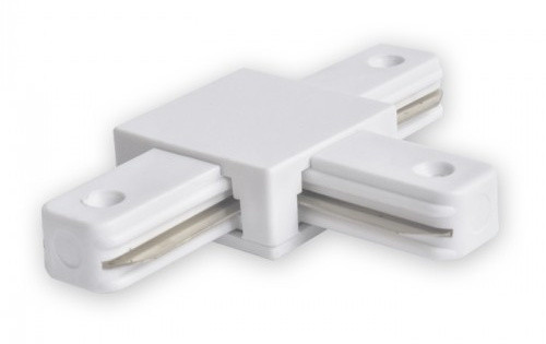 Посилений Т-подібний конектор Feron 6589 LD1103 для однофазного шинопроводу (білий)