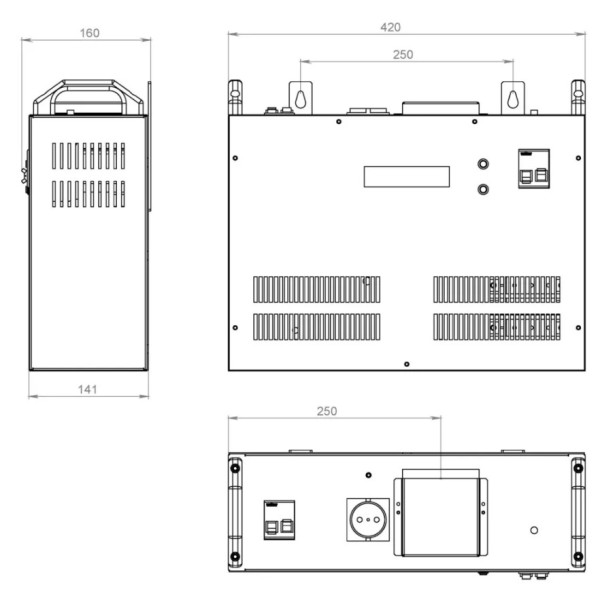 Стабилизатор напряжения Volter -9птш, 9кВт - фото №2