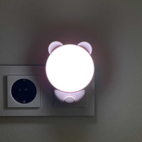 Нічник LED TEDDY 1,2W з кнопкою рожевий Violux ( 310103 ) - фото №3