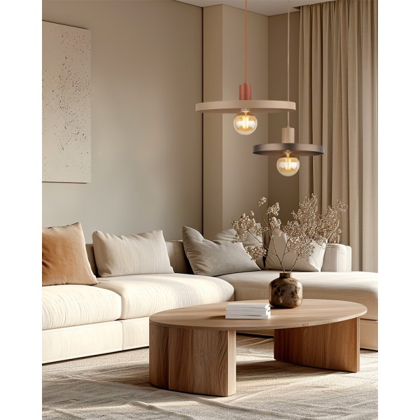 Підвісний світильник, люстра TK Lighting 10757 Sila E27 1x15W IP20 коричневий - фото №1