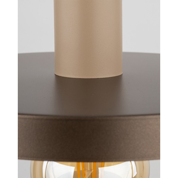 Підвісний світильник, люстра TK Lighting 10757 Sila E27 1x15W IP20 коричневий - фото №4