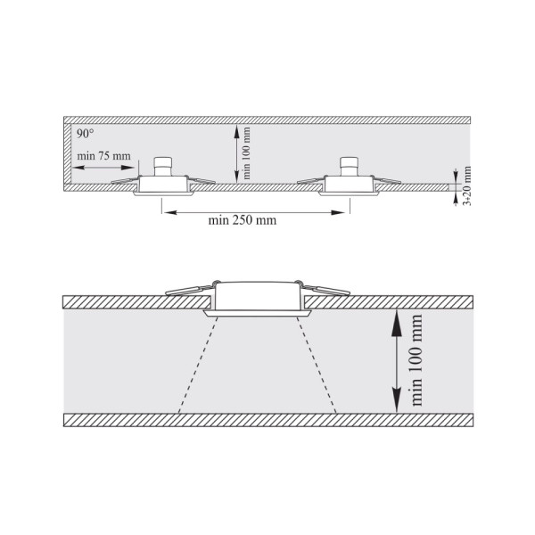 Точечный светильник Goldlux 322159 Neptun GU5,3 1x8W IP44/20 BK - фото №3