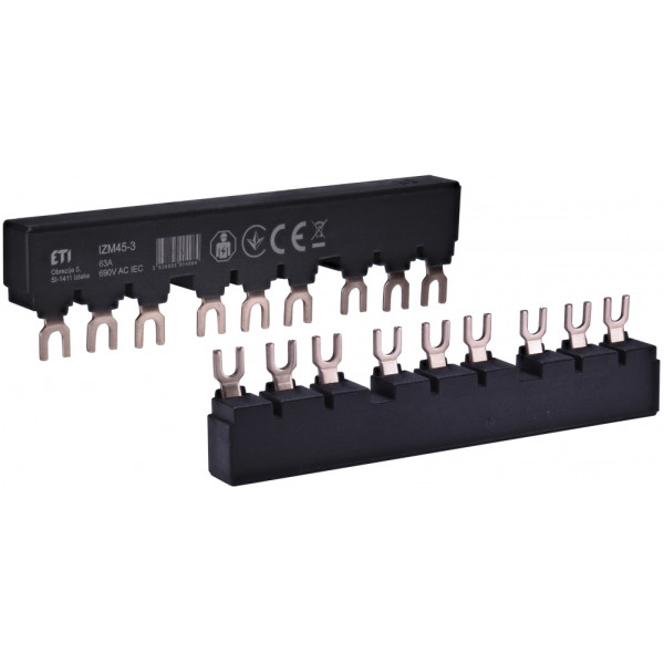 Ізольована з'єднувальна шина ETI IZM45-3 3хМРЕ до 40А (2921299)