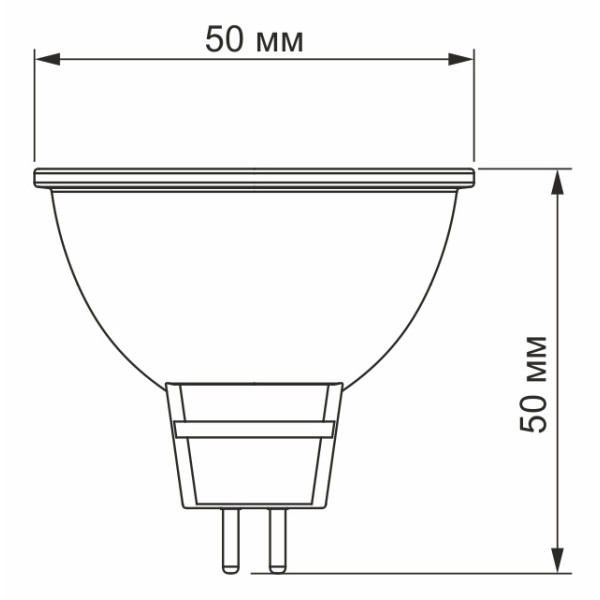 Світлодіодна лампа Videx MR16e GU5.3 6Вт 4100K (VL-MR16e-06534) - фото №1
