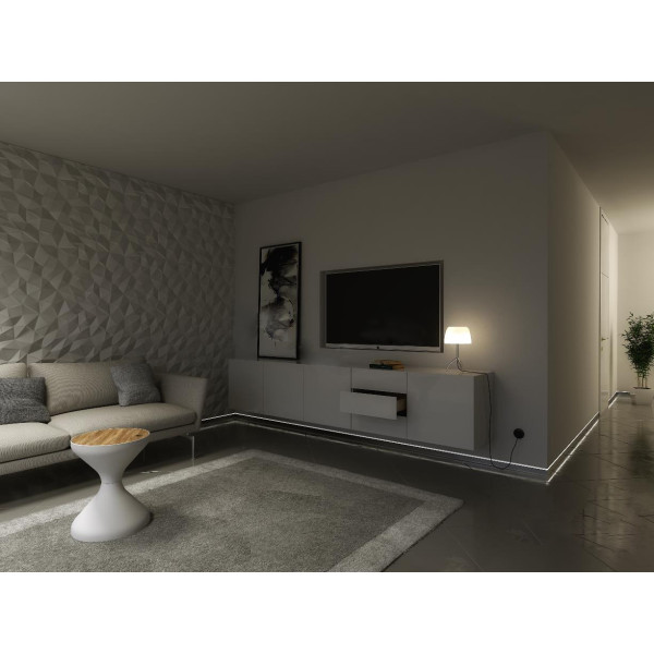 Профіль для світлодіодної стрічки Lumines FLARO срібло - фото №2