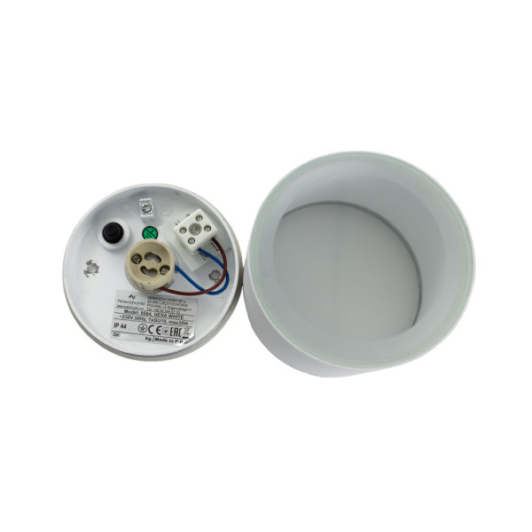 Вуличний світильник Nowodvorski 9564 Hexa GU10 1x10W IP44 білий - фото №1