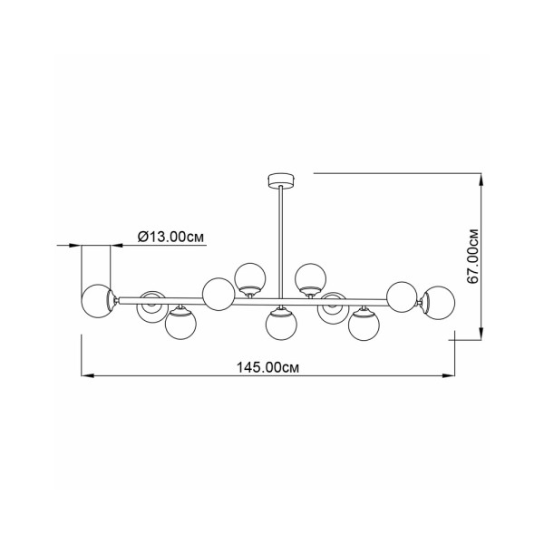 Люстра Imperium Light 14011145.05.00 Frost E14 11x40W IP20 - фото №1