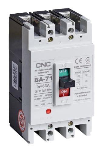 Автоматичний вимикач CNC ВА-71 40А 3Р 380В 20кА (Б00027753)