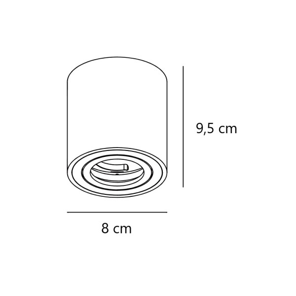 Точковий світильник Nordlux 2410220101 Sabonis GU10 1x28W IP20 білий - фото №2