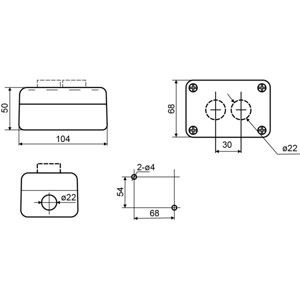 Двомісний пост Аско-Укрем XAL-D213 «Старт-Стоп» (A0140020061) - фото №3