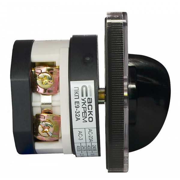 Пакетный переключатель Аско-Укрем ПКП Е9 1-0-2 1 полюс 32А/1.831 (A0110010033) - фото №1