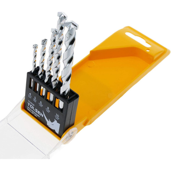 Набор сверл по кирпичу/бeтону Tolsen (75459) 4-10мм (5шт) - фото №5