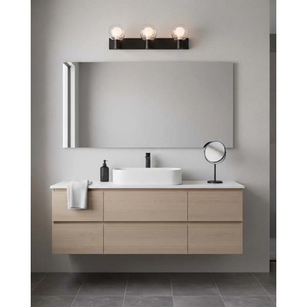 Бра, настінний світильник Goldlux 336033 Pola G9 3x5W IP44 чорний - фото №1