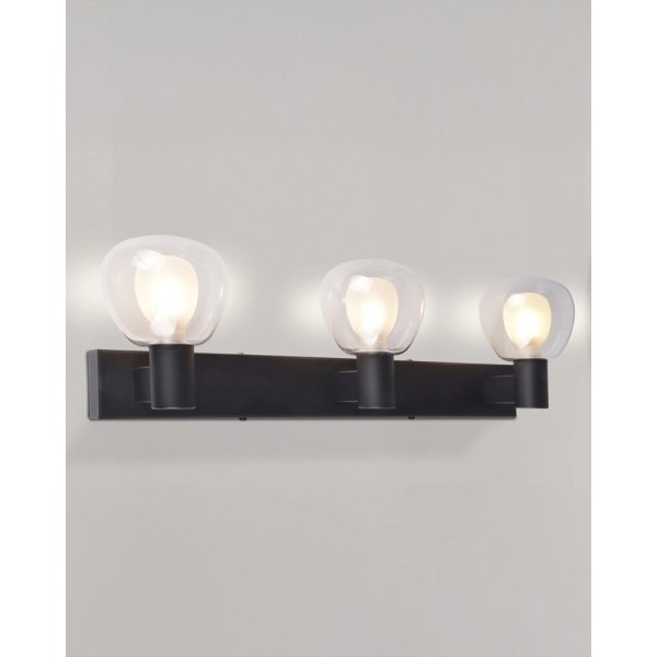 Бра, настінний світильник Goldlux 336033 Pola G9 3x5W IP44 чорний - фото №2