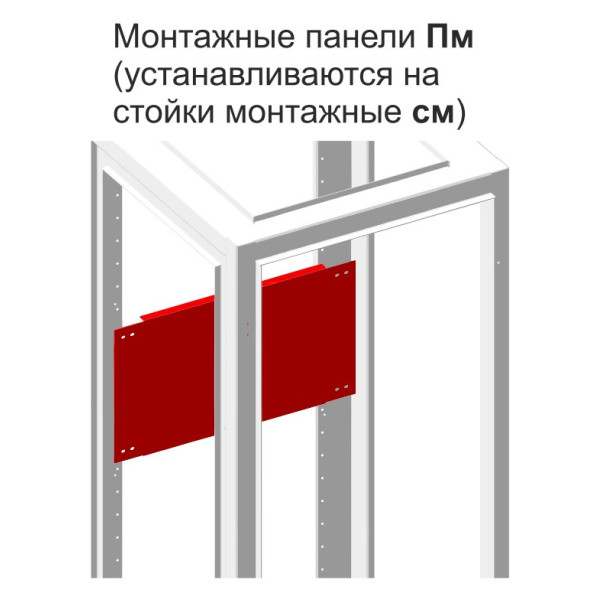 Набірна монтажна панель розбірного щита Білмакс Б00006022 ПМ 300-12 - фото №1