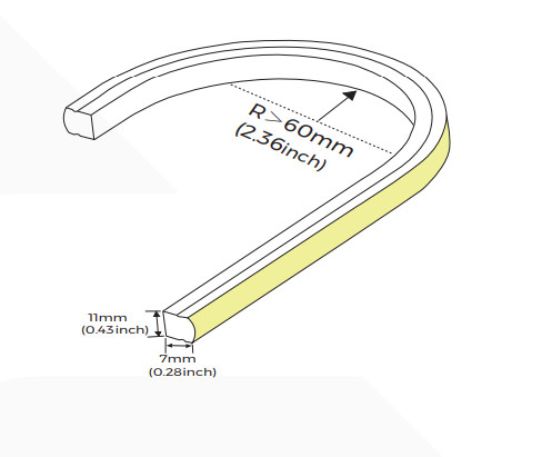 Гибкий неон COLORS 24V IP67 10W 750Lm 3000K 5м (NNT0711-WW) - фото №2