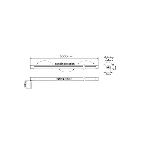 Гибкий неон COLORS 24V IP67 10W 750Lm 3000K 5м (NNT0711-WW) - фото №3